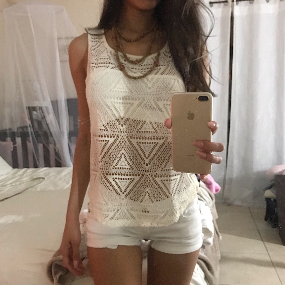 Cut out crotchet style summer tank!